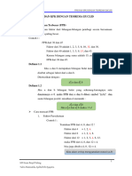 Modul Dan Resume FPB Dan KPK Dengan Teorema Euclid
