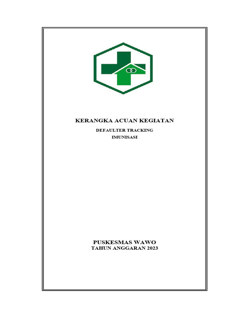 Defaulter Tracking Imunisasi Puskesmas Wawo | PDF | Sains & Matematika