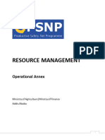 Resource Management: Operational Annex