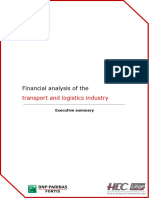 Financial Analysis of Transport and Logistics Industry