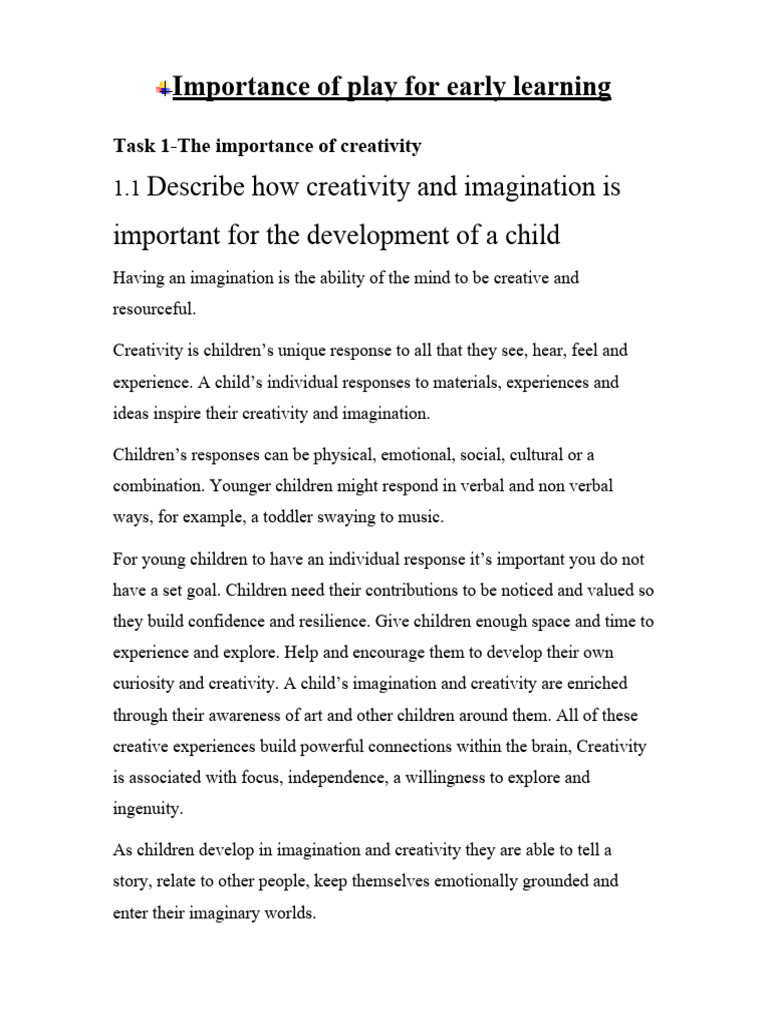 Importance Of Play In School Education