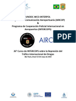 Nota Informativa AIRCOP - Curso INTERCOPS Brasil Del 15 Al 26 de Mayo 2023
