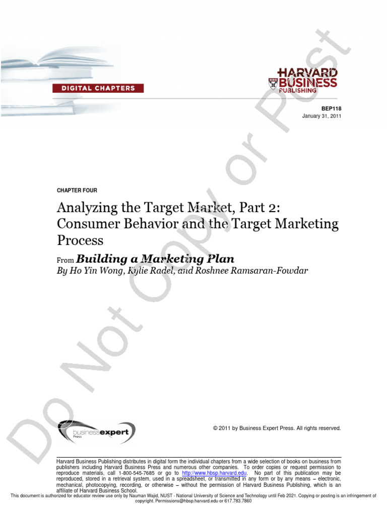 TARGET MARKET ANALYSIS EXAMPLE PDF visual data 5