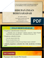 Kehidupan Insan Bersyahadah DR Siddig Ahmad Edited Latest