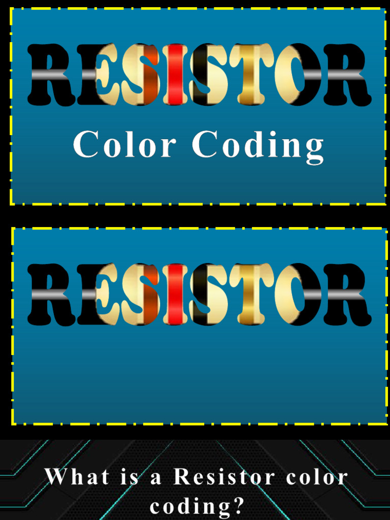 Lesson2 Resistor Color Coding PDF Resistor Quantity