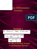 3 - 3 - Some Differentiation Formulas