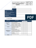 SGCA-For-002 - Formato de Encuesta de Satisfacción Al Cliente