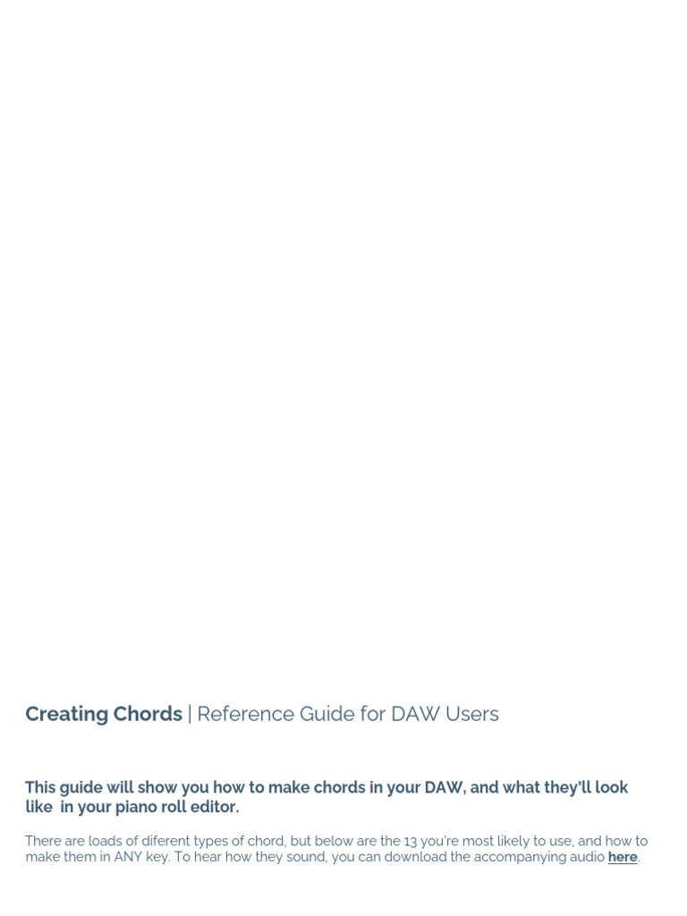 How To Make Chords Download Free Pdf Chord Music Interval Music