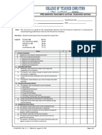 Teaching Demonstration Rubric