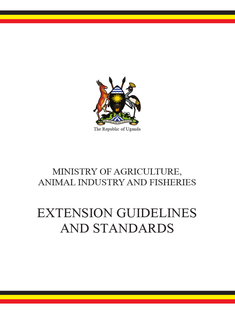 Agricultural Extension Services Guidelines PDF Agriculture Evaluation