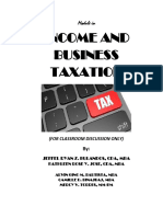 Module in Income and Business Taxation