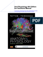 Anatomy and Physiology 9th Edition Patton Solutions Manual
