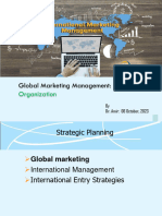 Global Marketing Management:: Planning and Organization