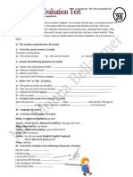 6th grade-ET1 Test (Unit 1-2 - 3 - 4)