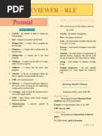 Prenatal: Reviewer - Rle