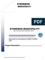 Ethekwini Municipality - Health and Safety Specification, Revision 03