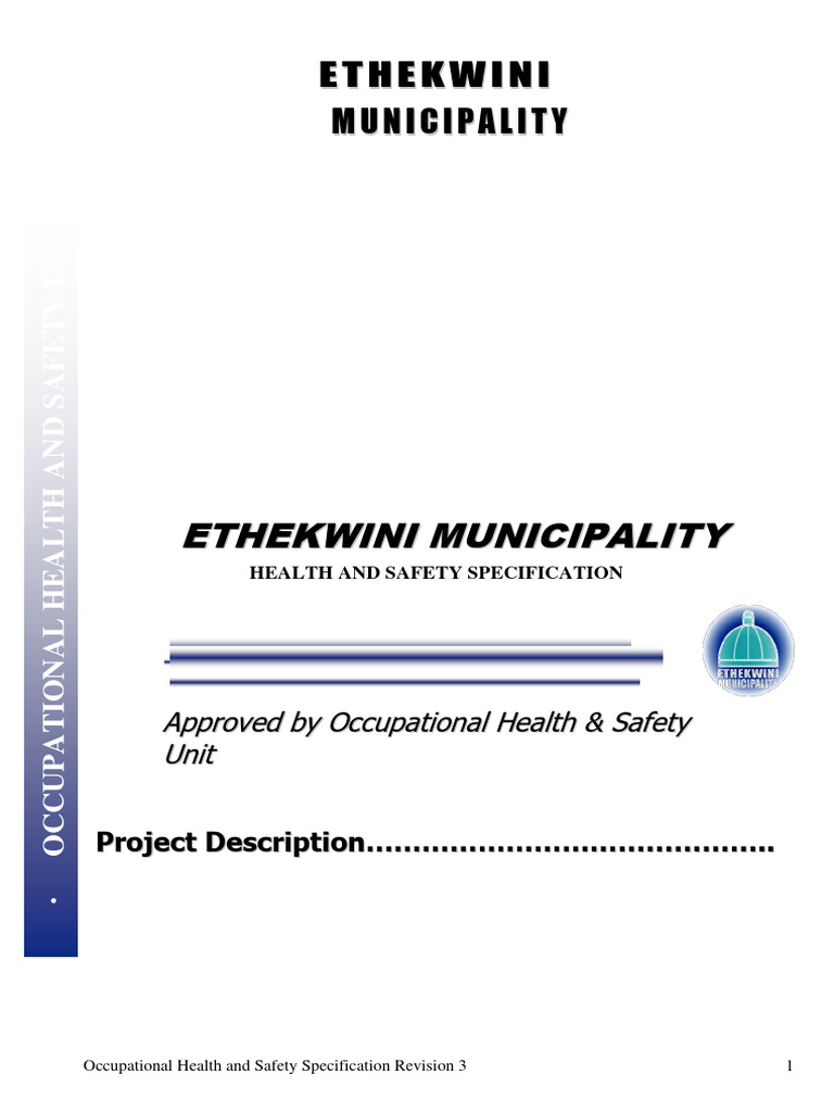 Occupational Health & Safety Spec Rev 3 | PDF | Occupational Safety And ...