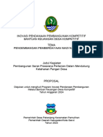 Proposal SIPD BKDesa Kompetitif Pembangunan Sarana Prasarana Pertanian