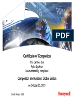 Certificate of Completion - Competition and Antitrust Global Edition