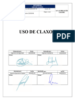 SCJ Min Mina Est 35 Uso de Claxón