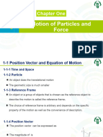 Chapter One-Motion of Particles and Force