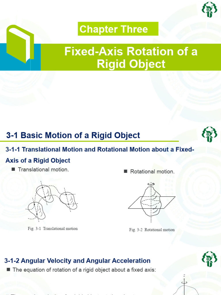 chapter-three-fixed-axis-rotation-of-a-rigid-object-pdf-rotation