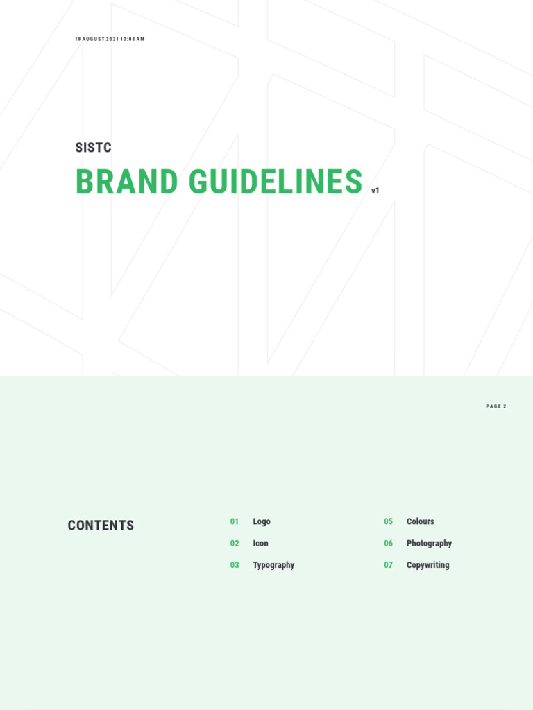 SISTC Brand Guidelines 2021 PDF Human Communication