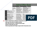 Jadwal Piket Kantor Formal