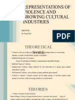 Representations of Violence and Growing Cultural Industries: Submitted BY: Mentor: Dr. Payel Pal