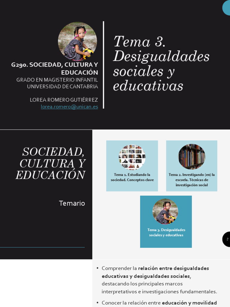 Desigualdades Sociales y Educativas | PDF | Desigualdad social ...