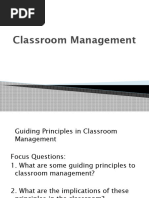 Classroom Management Principles & Approaches | PDF | Classroom ...