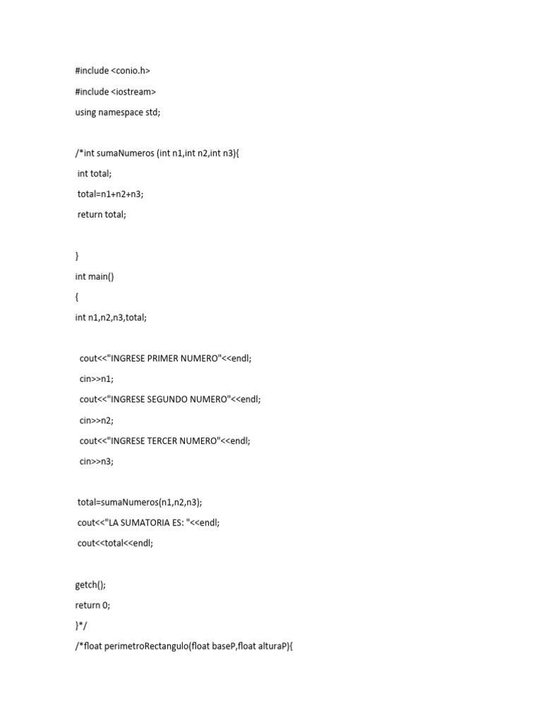 Funciones en Con Libreria Conio.h C++ | PDF