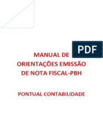 Manual de Orientações Basicas Emissao de Nota PBH