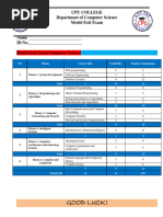 CS Model Exit Exam-1