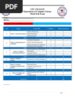 CS Model Exit Exam-2