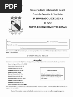 Prova Do Cefet para Ensino Médio Integrado 2024/2025 | PDF | Martinho ...