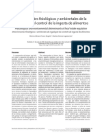 Determinantes Fisiológicos y Ambientales de La Regulación Del Control de La Ingesta de Alimentos