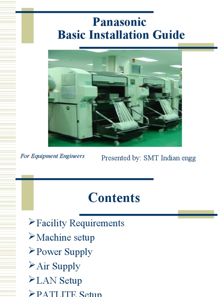 Panasonic Installation Guide for Engineers | PDF
