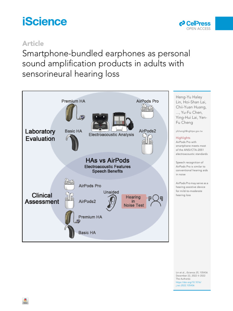 Earphones as Hearing Aids for Adults | PDF