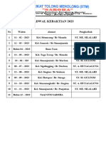 Jadwal Kebaktian 2023