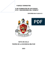 Docencia Militar Nota de Aula