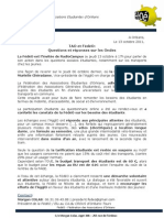 11 - 10 - 13 CDP TAO-FédéO: Questions/réponses Sur Les Ondes