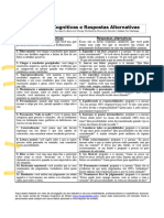 Distorçoes Cognitivas e Respostas Alternativas