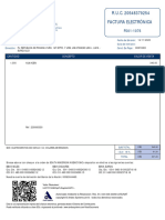 R.U.C. 20548379254 Factura Electrónica: Concepto Valor de Venta Cantidad