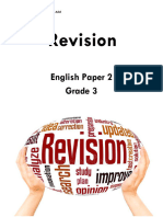 Revision Sheet Paper 2 Grade 3