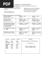 Comparatives and Superlatives