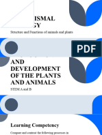 Production and Development of The Plants and Animals