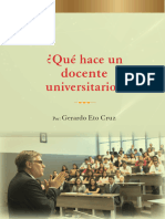 Que Hace Un Docente Universitario - Gerardo Eto Cruz
