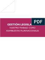 Gestión Legislativa - Nuestro Trabajo Como Asambleístas Bolivia