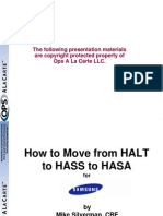 HALT To HASS To HASA